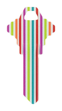 Hillman Wackey Stripes House/Office Universal Key Blank Single (Pack of 6).