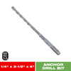 Diablo 1/4 in. x 6 in. L Carbide SDS-plus Hammer Drill Bit 1 pk