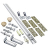 National Hardware 60 in. L White Steel Folding Door Hardware Set 1 pk