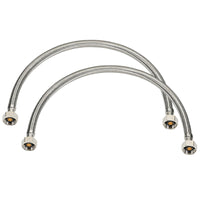 Homewerks 1/2 in. FIP X 1/2 in. D FIP 20 in. Braided Stainless Steel Supply Line