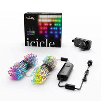 Twinkly LED Mini Multicolored/Warm White 190 ct Icicle Christmas Lights - Deal of The Week