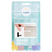 Regalo White Plastic Cabinet Locks 12 pk