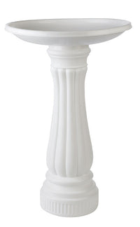 Union Products White Plastic 25 in. Bird Bath (Pack of 6)