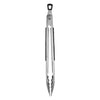 Farberware 12 in. L Silver Silicone/Stainless Steel Tongs