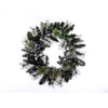 Celebrations LED Prelit Multicolored/Warm White Mixed Pine Wreath 24 in.