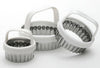 Norpro White/Silver Plastic/Stainless Steel Buscuit Cutter Set