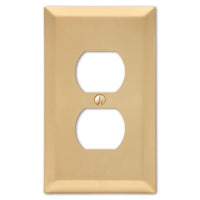Amerelle 2 gang Stamped Steel Duplex Outlet Wall Plate 1 pk - Deal of The Week