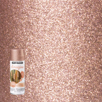 Rust-Oleum Imagine Glitter Rose Gold Spray Paint 10.25 oz (Pack of 4)