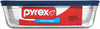Pyrex 6017396 6 Cup Storage Plus® Rectangle Dish With Plastic Cover (Pack of 4)