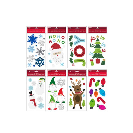 Impact Innovations Multicolored Gel Non-Electric Christmas Window Clings 6 L in. (Pack of 24)