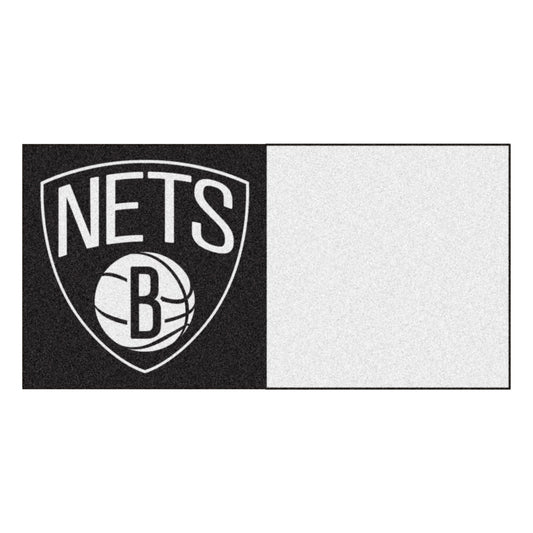 NBA - Brooklyn Nets Team Carpet Tiles - 45 Sq Ft.