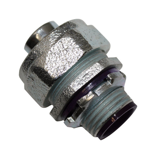 Sigma Engineered Solutions ProConnex 1/2 in. D Zinc-Plated Iron Straight Connector For Liquid Tight