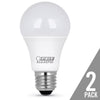 Feit A19 E26 (Medium) LED Bulb Soft White 75 Watt Equivalence 2 pk