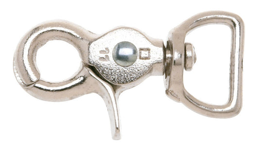 Campbell Chain 5/8 in. Dia. x 2-1/2 in. L Nickel-Plated Iron Trigger Snap 70 lb.