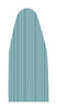 Polder 17 in. W X 54 in. L Cotton Blue Ironing Board Cover