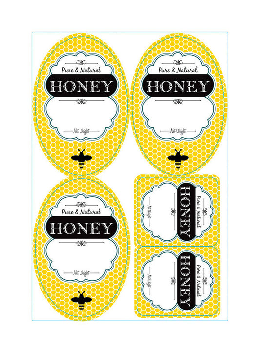 Little Giant Farm & Ag Hlabel Labels For Honey Jars 40 Per Pack  (Pack Of 12)