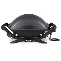 Weber Q2400 Electric Grill 280 sq in Cooking Area 1560 Watts Portable Outdoor Grill Dark Gray