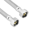 Lasco 1/2 in. FIP X 1/2 in. D FIP 9 in. Braided Stainless Steel Faucet Supply Line