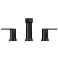 Moen Genta Matte Black Bathroom Faucet 8-16 in.