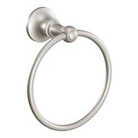 BRUSHED NICKEL TOWEL RING