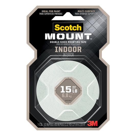 Scotch 1/2 in. W x 75 in. L Mounting Tape White (Pack of 6)