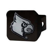 University of Louisville Black Metal Hitch Cover