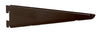 Knape & Vogt 182 Black Steel Double Slot Bracket 16 Ga. 9 in. L 450 lb