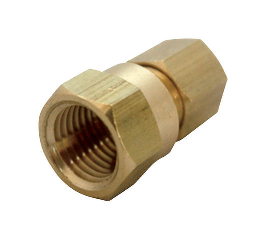JMF Company 3/8 in. Compression X 1/8 in. D FPT Brass Adapter