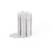 Greenes 144 in. L x 16 in. H Wood White Garden Fence (Pack of 4)