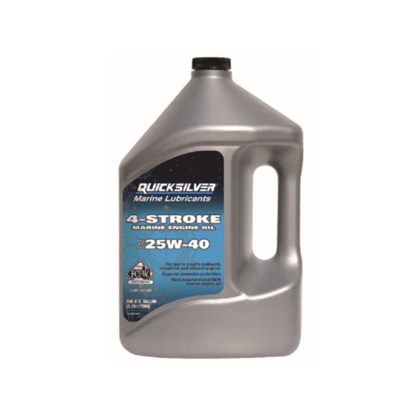 Quicksilver 25W-40 4-Cycle Marine 4 Stroke Outboard Oil 1 gal 1 pk - Deal of The Week