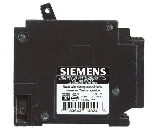 Siemens 15/15 amps Tandem Single Pole Circuit Breaker
