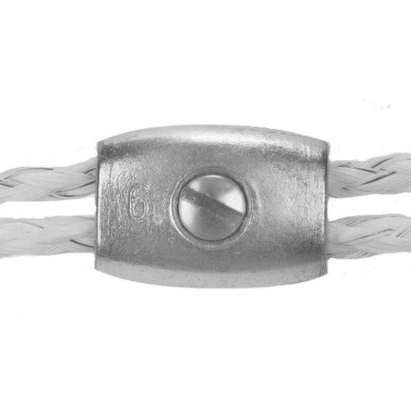 Abrazadera de cuerda eléctrica Dare plateada