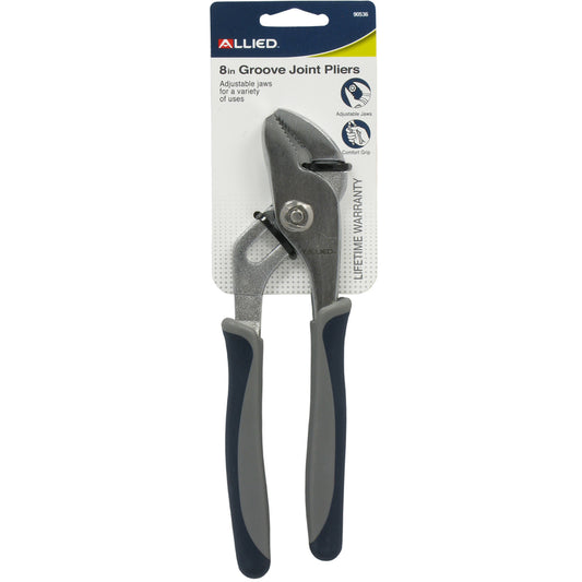 Allied 8 in. Carbon Steel Groove Joint Pliers