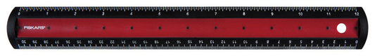 Fiskars 12 in. L x 1 in. W Plastic Ruler Metric and SAE (Pack of 6)
