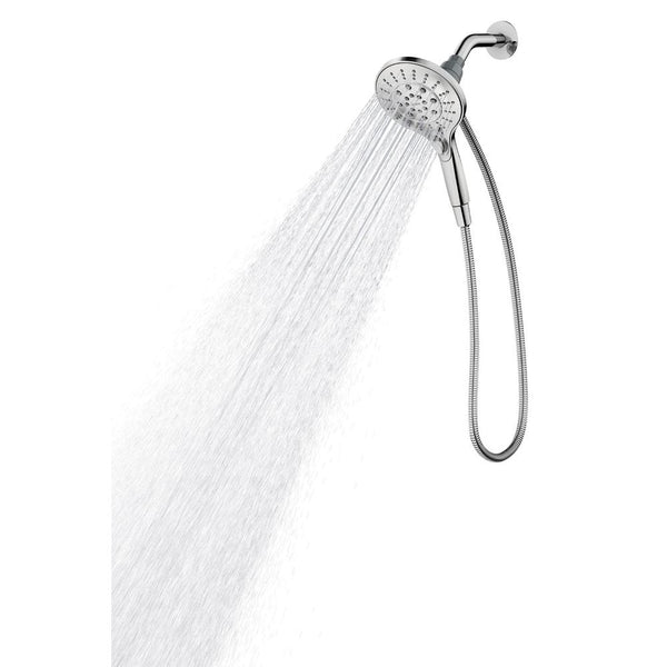 CHROME SIX-FUNCTION 5.5" DIAMETER SPRAY HEAD HANDSHOWER