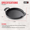 Weber Gourmet BBQ System Cast Iron/Porcelain Grill Top Griddle 15.2 in. L X 12 in. W 1 pk