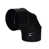 Imperial Manufacturing 4 in. Dia. x 4 in. Dia. Adjustable 90 deg. Steel Stove Pipe Elbow (Pack of 4)