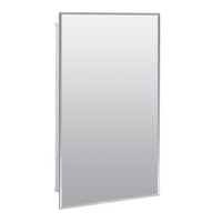 Zenna Home 26 in. H X 16 in. W X 4-1/2 in. D Rectangle Medicine Cabinet/Mirror