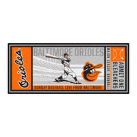MLB - Baltimore Orioles Retro Collection Ticket Runner Rug - 30in. x 72in. - (1975)