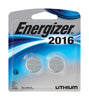 Energizer Lithium 2016 3 V Electronic/Watch Battery 2 pk