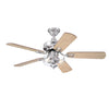 Westinghouse Richboro SE 42 in. Brushed Nickel Brown LED Indoor Ceiling Fan