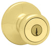 Kwikset  Tylo  Polished Brass  Entry Knobs  ANSI/BHMA Grade 3  1-3/4 in.
