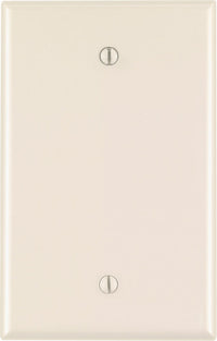 Leviton Almond 1 gang Nylon Blank Wall Plate 1 pk