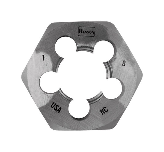 Irwin Hanson High Carbon Steel SAE Hexagon Die 1 in. 1 pc
