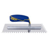 QEP 3.75 in. H X 4.5 in. W X 11 in. L Stainless Steel Square Notch Trowel 1 pk