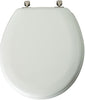 Mayfair by Bemis Edgewater Round White Enameled Wood Toilet Seat - Open Box