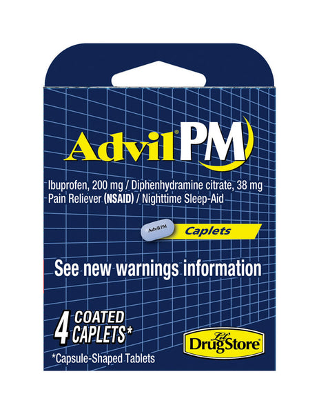 Advil PM Nighttime Sleep Aid 4 ct (Pack of 6)