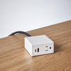 Charg 10 ft. L 7 outlets Power Strip with USB Ports White 1000 J