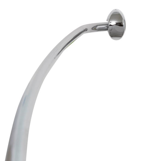 Zenith Adjustable Curved Shower Rod 72 in. L Chrome (Pack of 6)