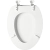 Bemis Elongated White Molded Wood Toilet Seat